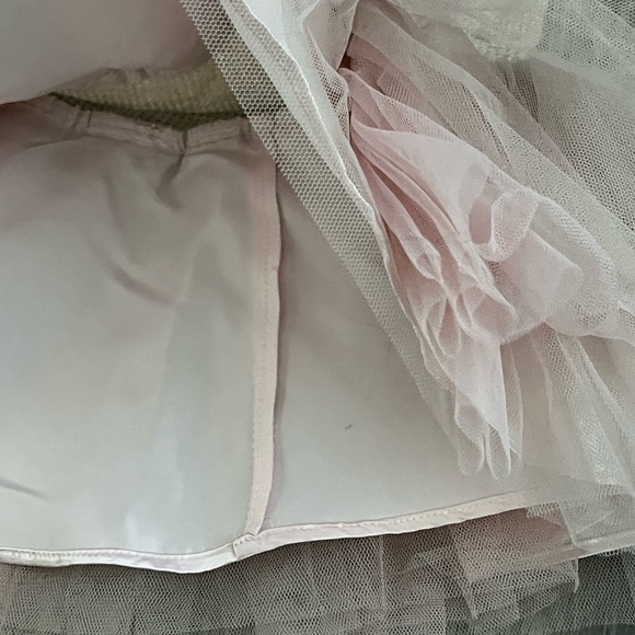 NWT Bonnie Jean Baby Thermal/Tulle Sequin Dress | Pink/Tan | 12M - Picture 4 of 6